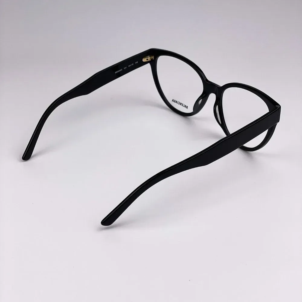 Balenciaga Everyday BB0064O 001 Eyeglasses Black Cat Eye Women